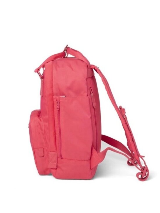 Pacific Mason Medium Crimson Pink Travel Hiking Canvas Backpack Outdoors Pad NWT